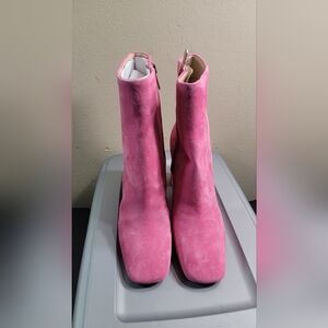 Sam Edelman Codie Pink Suede Ankle Boot